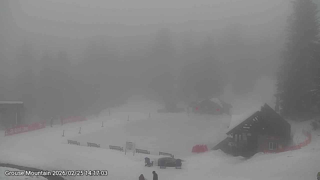 Webcam frame from Grouse Mountain on 2026/02/25