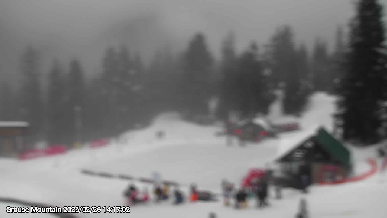 Webcam frame from Grouse Mountain on 2026/02/26