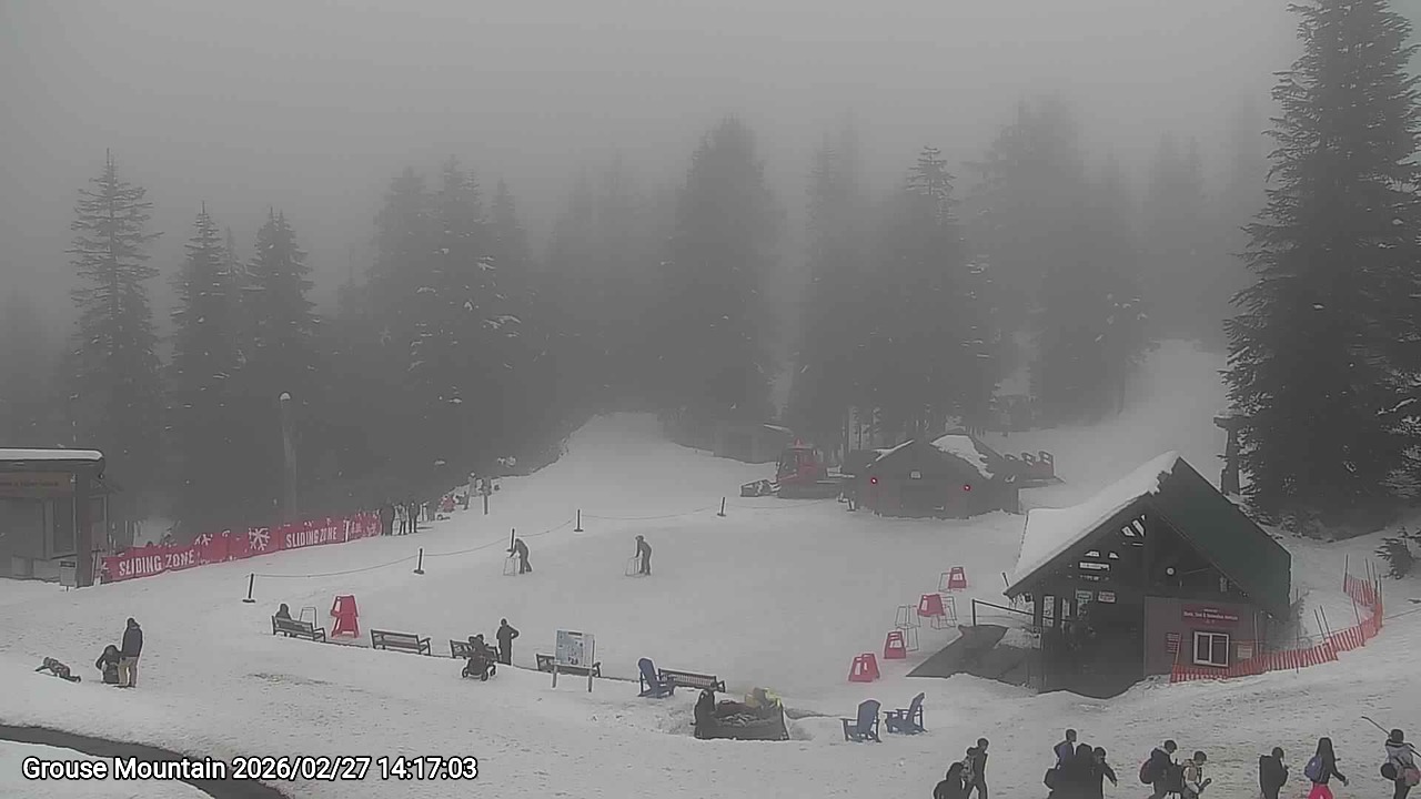 Webcam frame from Grouse Mountain on 2026/02/27
