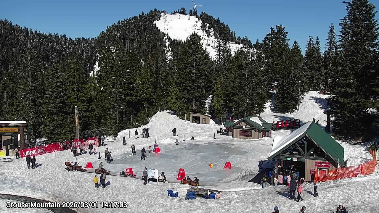 Webcam frame from Grouse Mountain on 2026/03/01