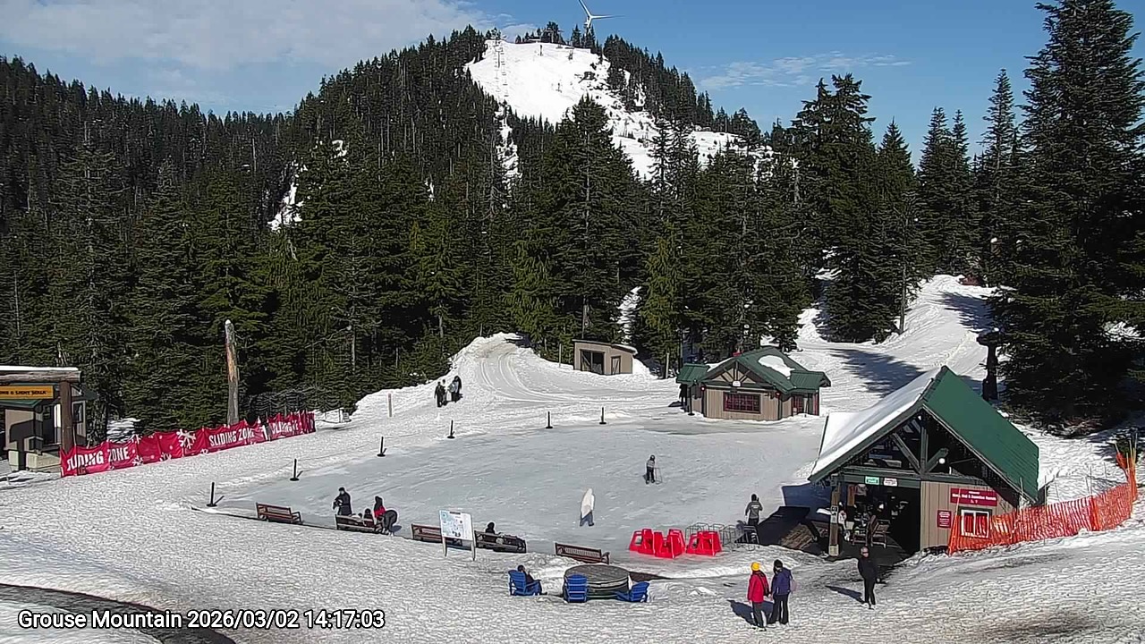 Webcam frame from Grouse Mountain on 2026/03/02