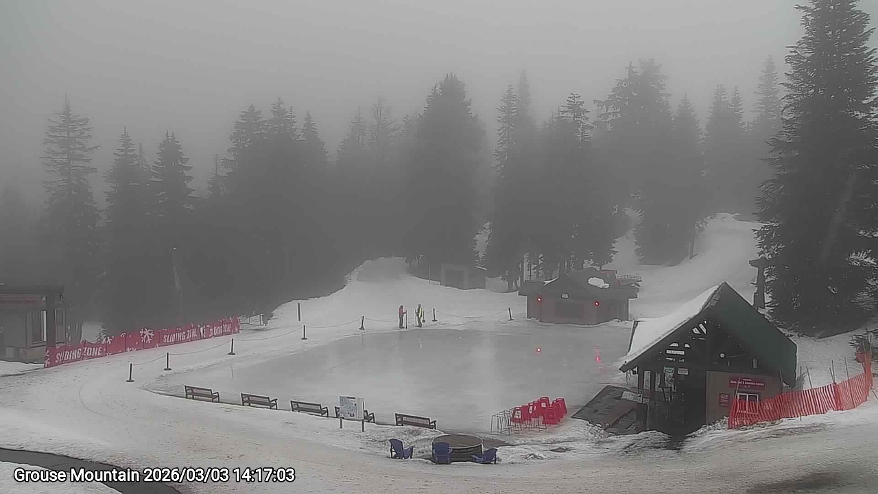 Webcam frame from Grouse Mountain on 2026/03/03