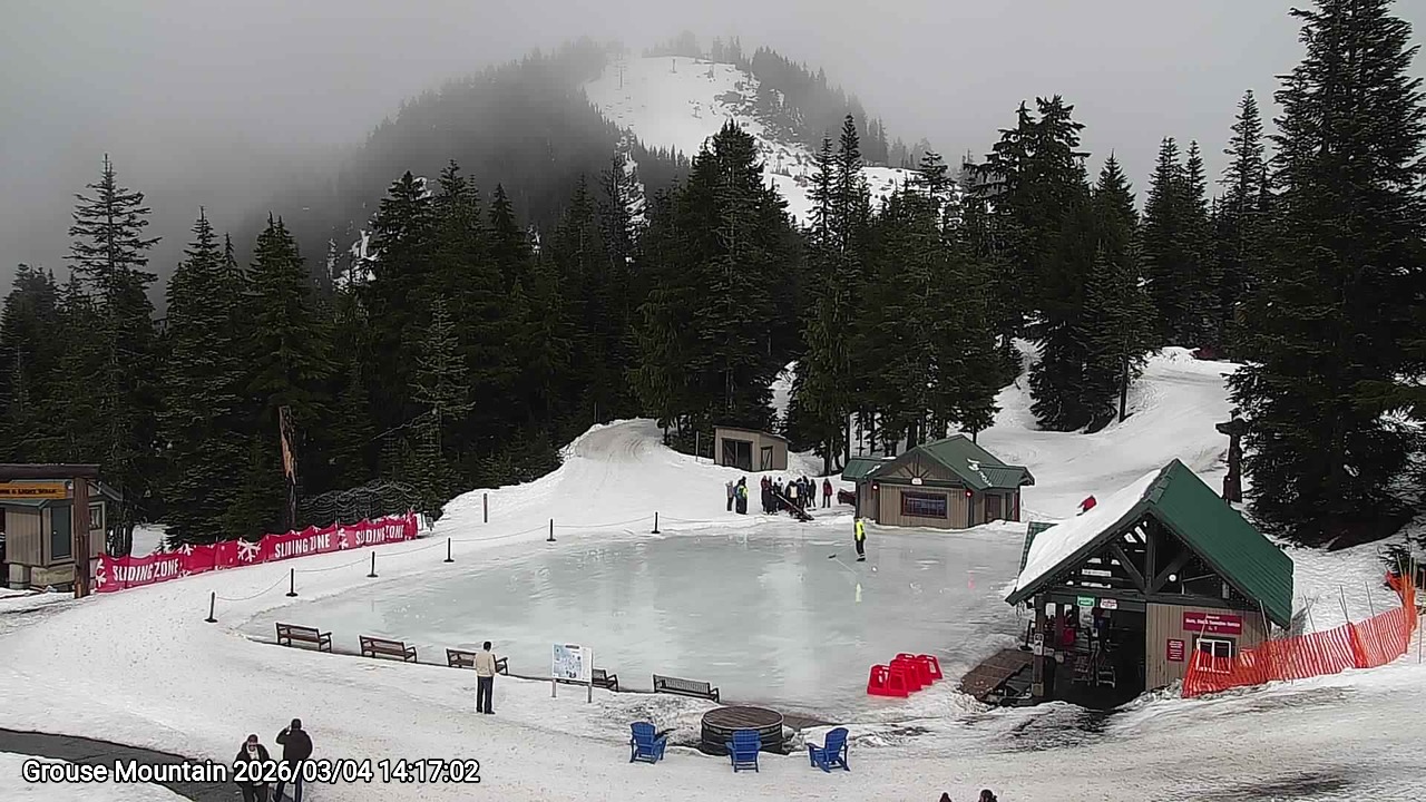 Webcam frame from Grouse Mountain on 2026/03/04