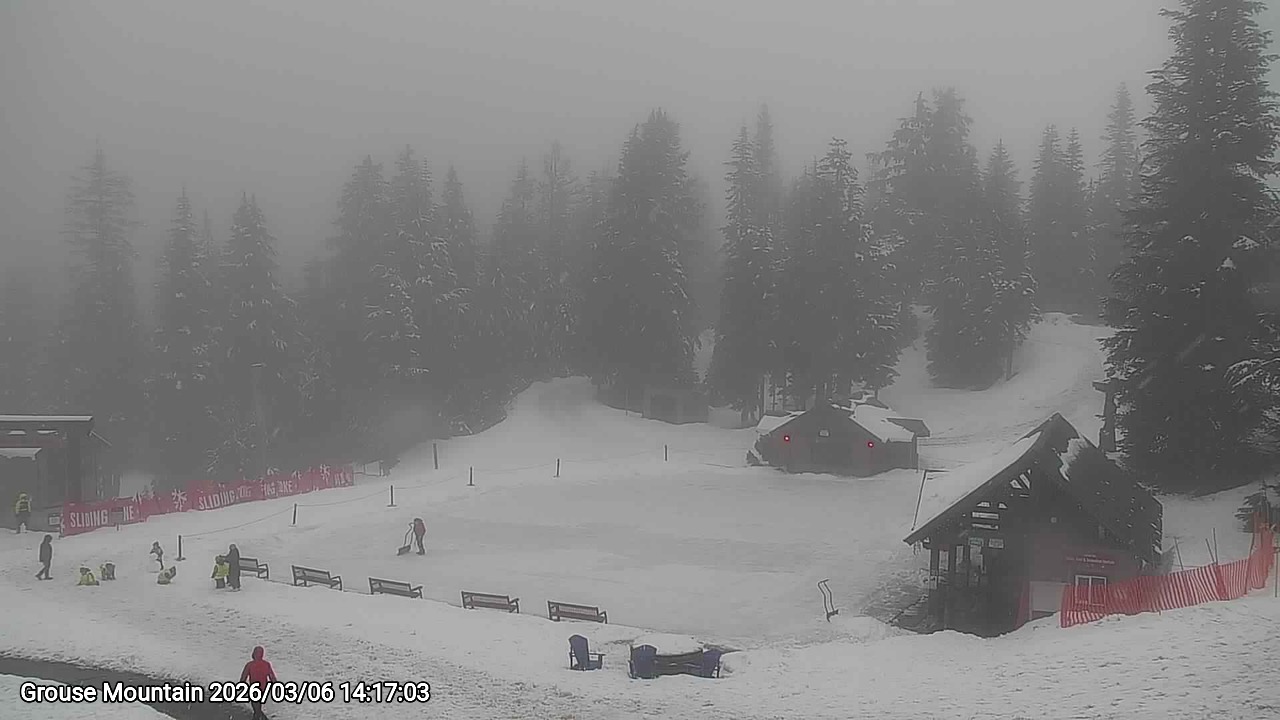 Webcam frame from Grouse Mountain on 2026/03/06