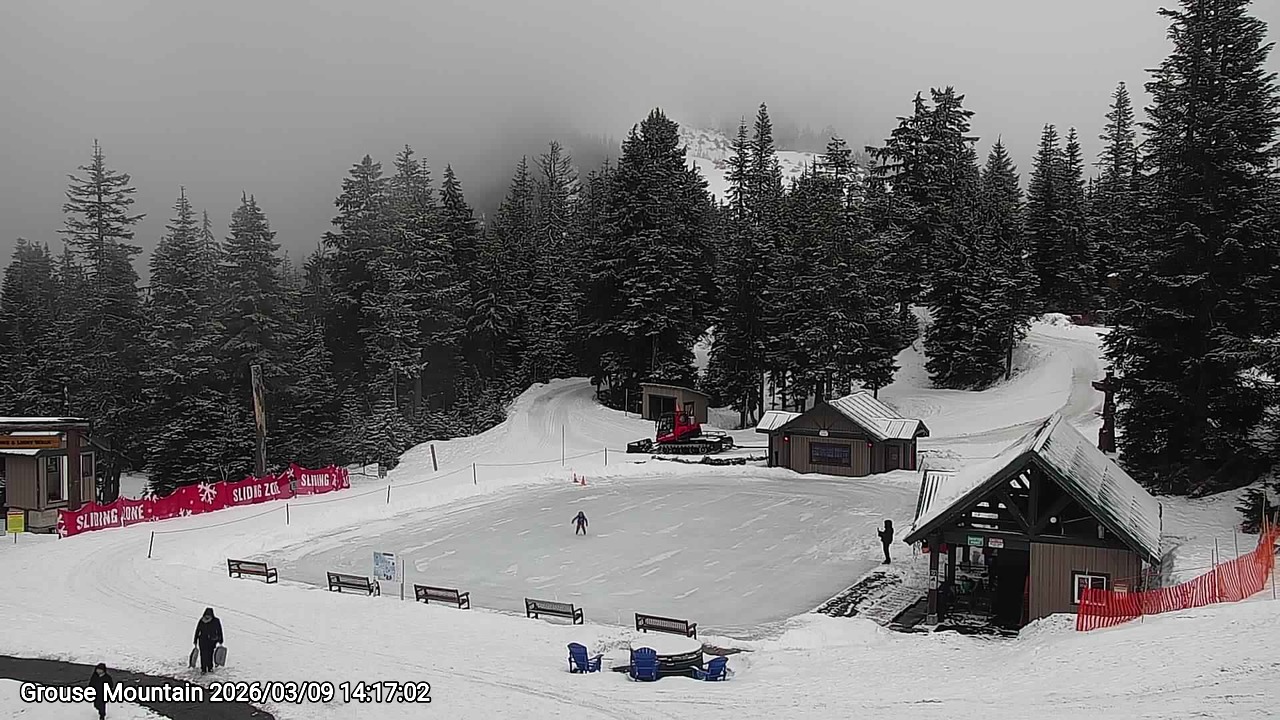 Webcam frame from Grouse Mountain on 2026/03/09