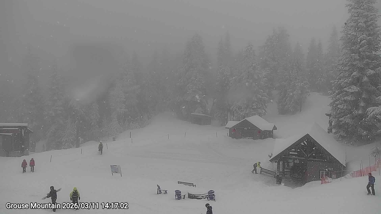 Webcam frame from Grouse Mountain on 2026/03/11