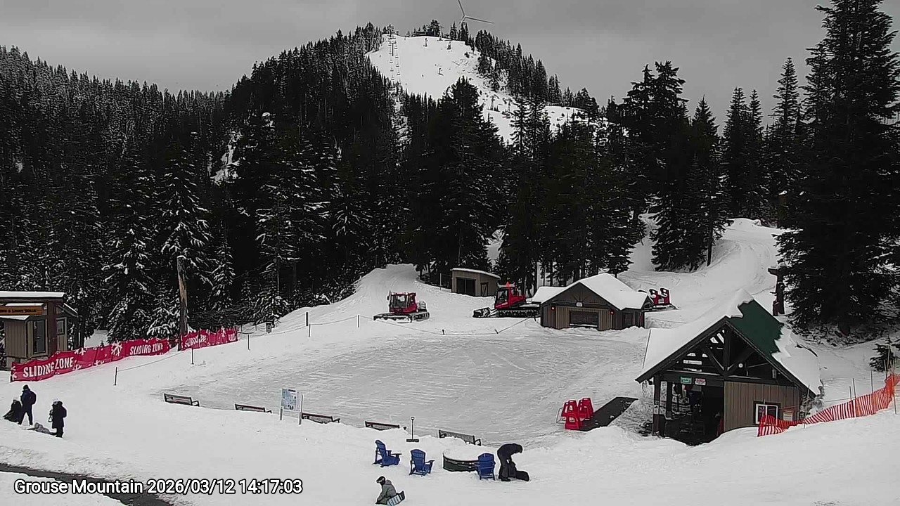 Webcam frame from Grouse Mountain on 2026/03/12