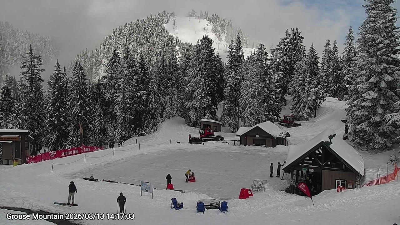 Webcam frame from Grouse Mountain on 2026/03/13