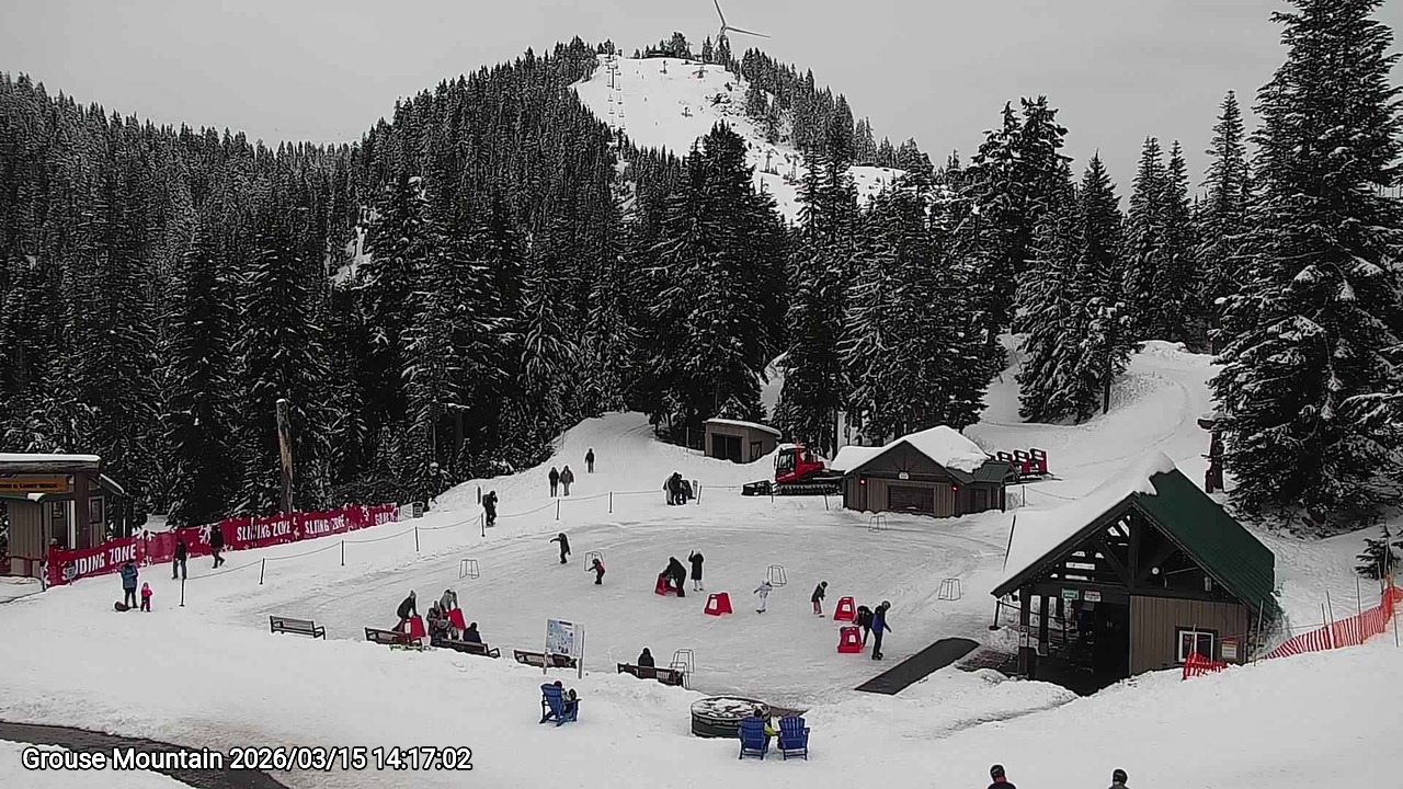 Webcam frame from Grouse Mountain on 2026/03/15