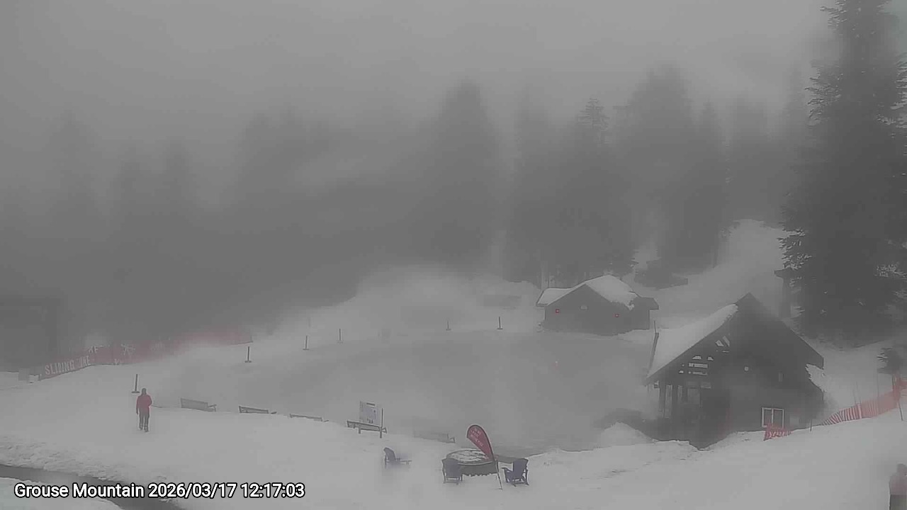 Webcam frame from Grouse Mountain at 2026/03/17 12:00