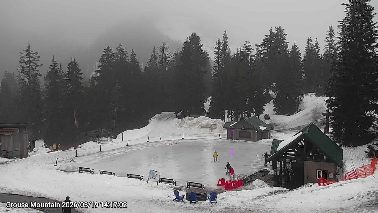 Webcam frame from Grouse Mountain on 2026/03/19