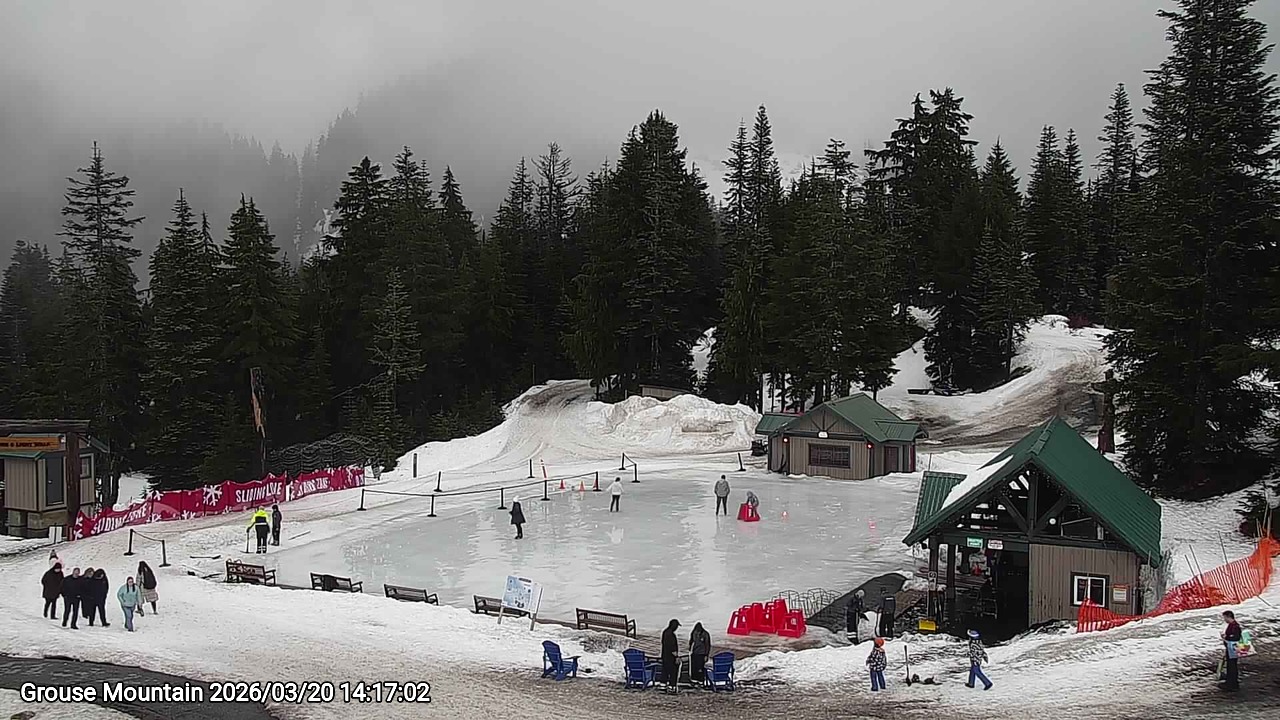 Webcam frame from Grouse Mountain on 2026/03/20
