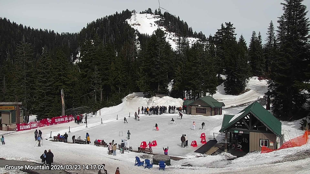 Webcam frame from Grouse Mountain on 2026/03/23