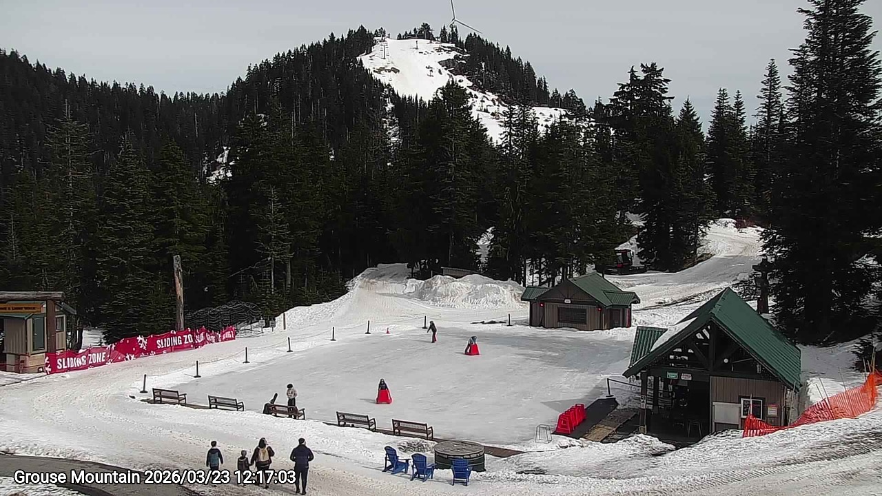 Webcam frame from Grouse Mountain at 2026/03/23 12:00