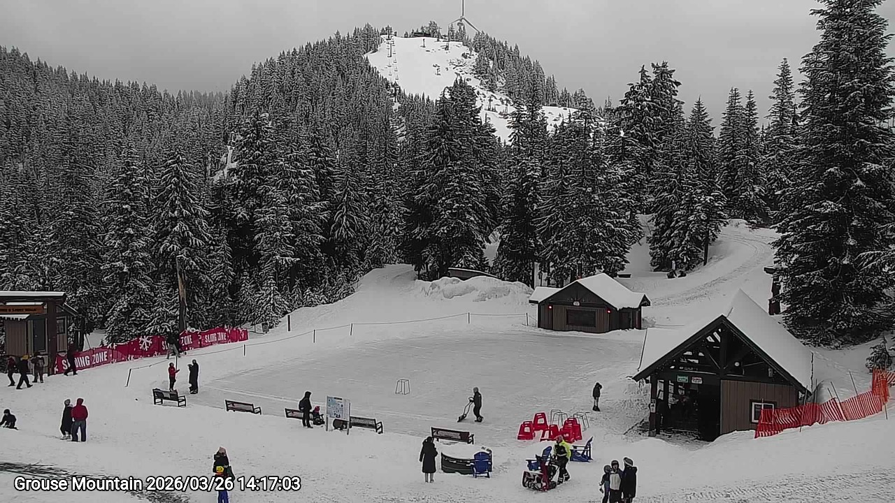 Webcam frame from Grouse Mountain on 2026/03/26