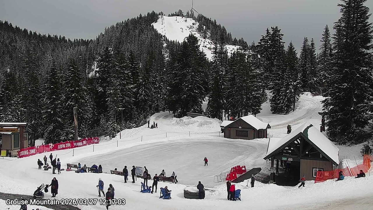 Webcam frame from Grouse Mountain at 2026/03/27 12:00