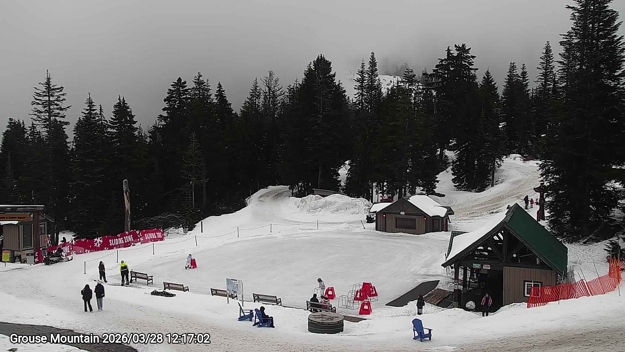 Webcam frame from Grouse Mountain at 2026/03/28 12:00