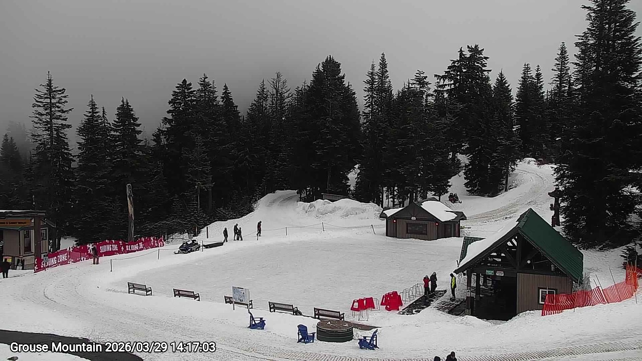 Webcam frame from Grouse Mountain on 2026/03/29