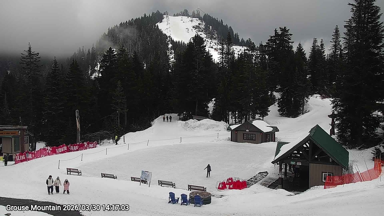 Webcam frame from Grouse Mountain on 2026/03/30