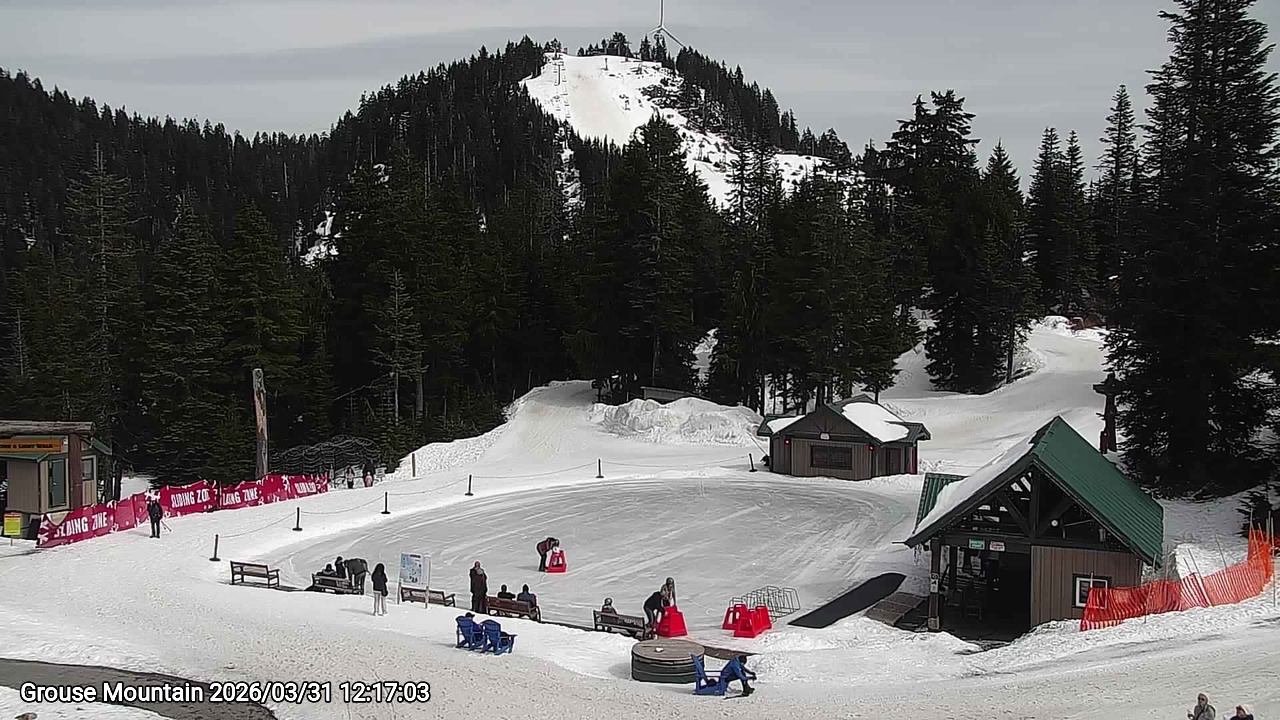 Webcam frame from Grouse Mountain at 2026/03/31 12:00