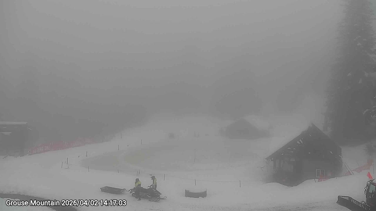 Webcam frame from Grouse Mountain on 2026/04/02