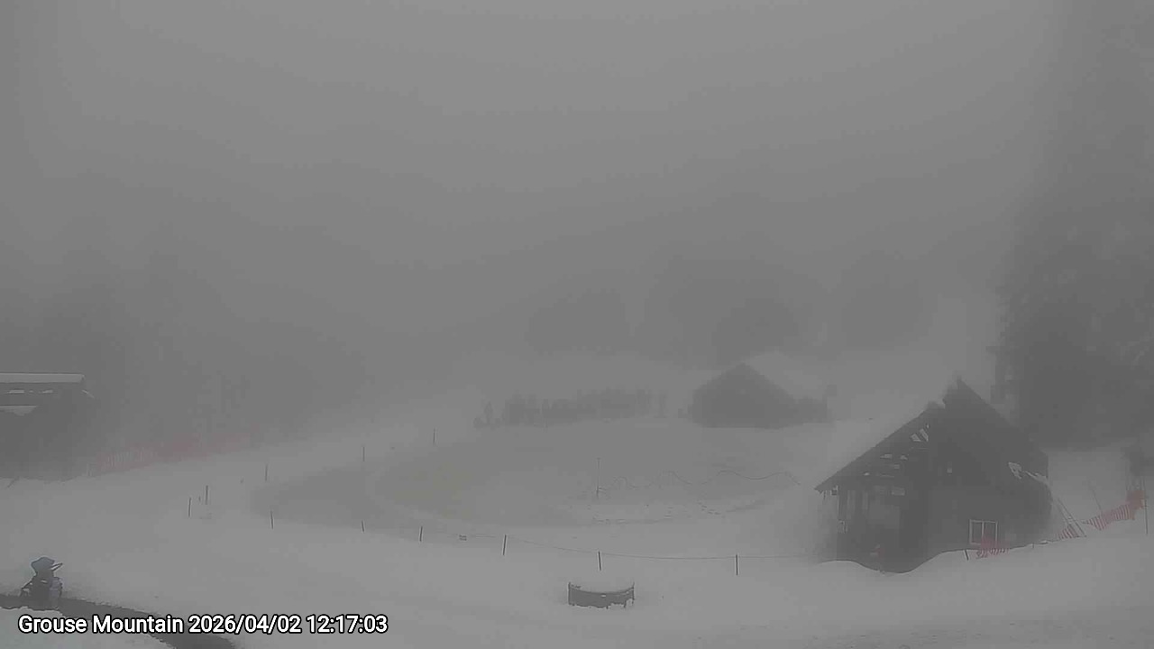 Webcam frame from Grouse Mountain at 2026/04/02 12:00