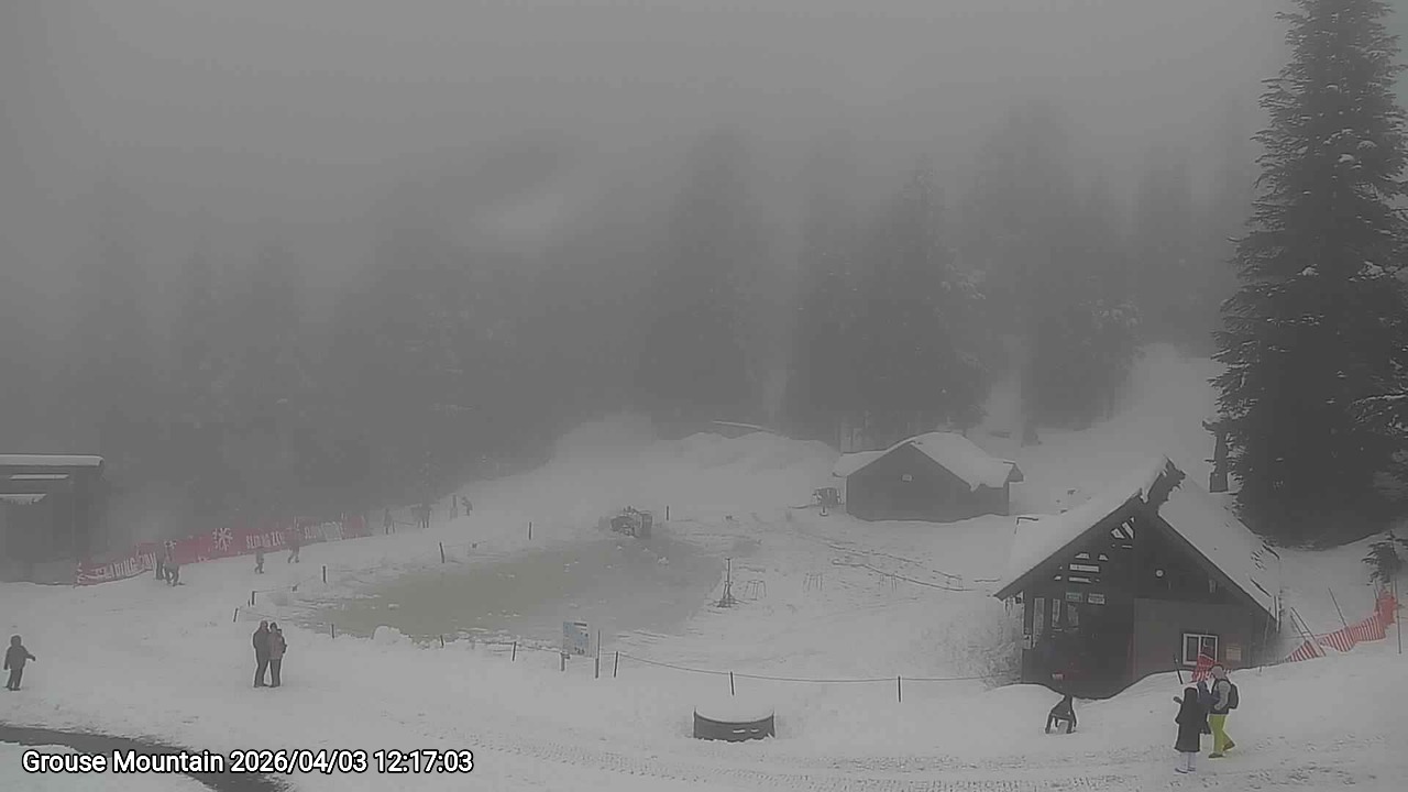 Webcam frame from Grouse Mountain at 2026/04/03 12:00