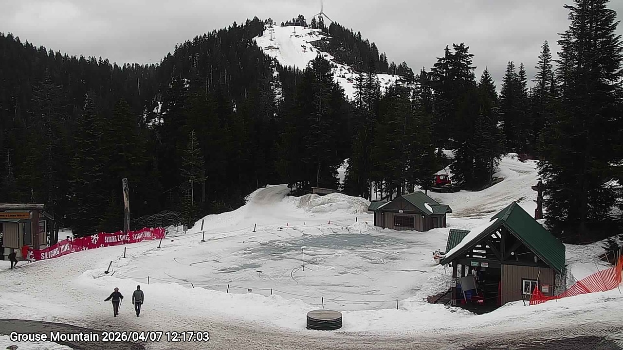 Webcam frame from Grouse Mountain at 2026/04/07 12:00