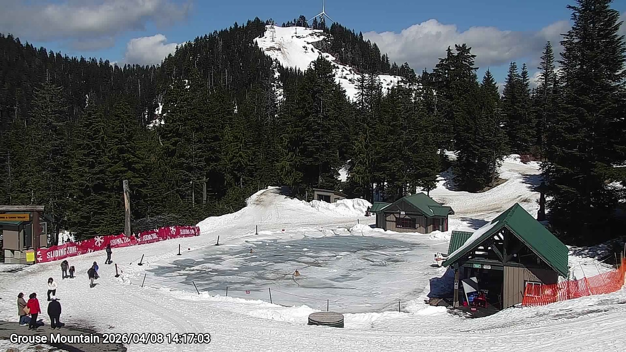 Webcam frame from Grouse Mountain on 2026/04/08