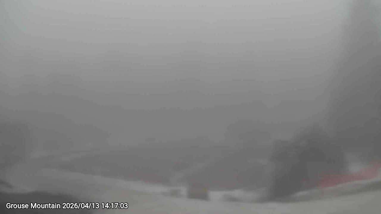 Webcam frame from Grouse Mountain on 2026/04/13