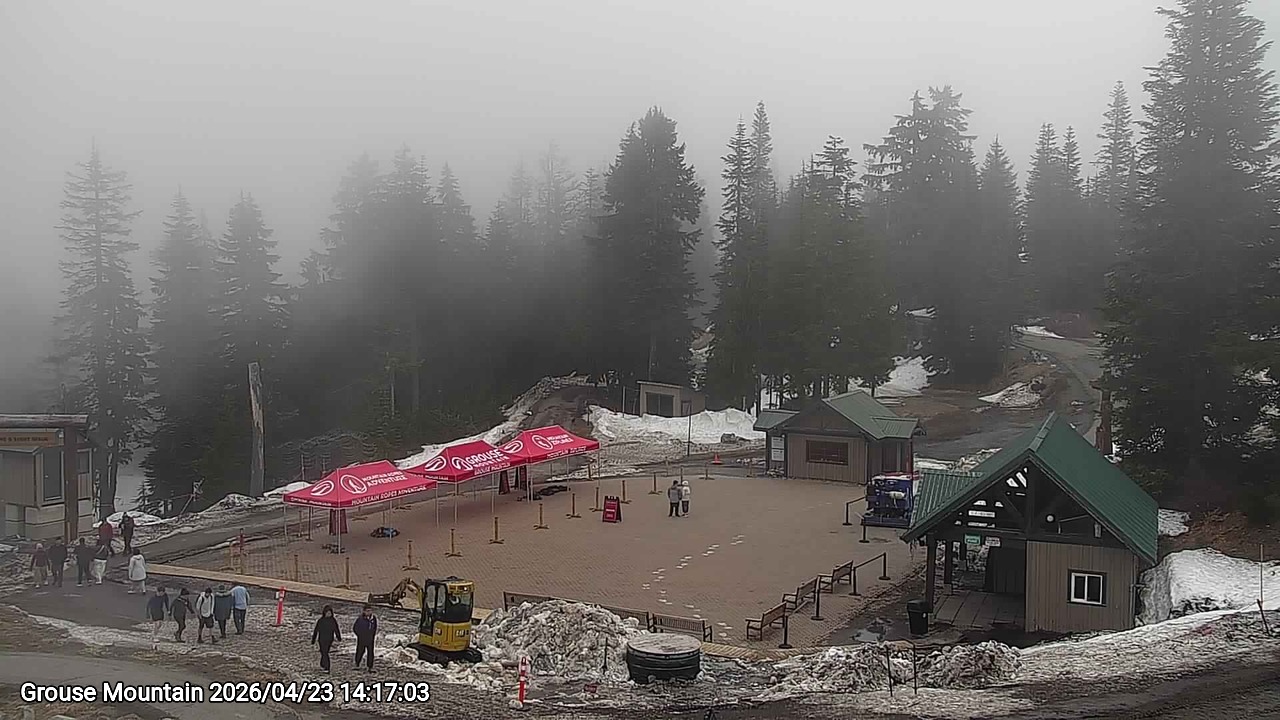 Webcam frame from Grouse Mountain on 2026/04/23