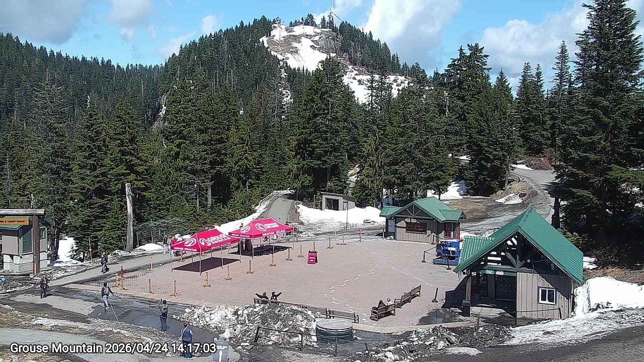 Webcam frame from Grouse Mountain on 2026/04/24