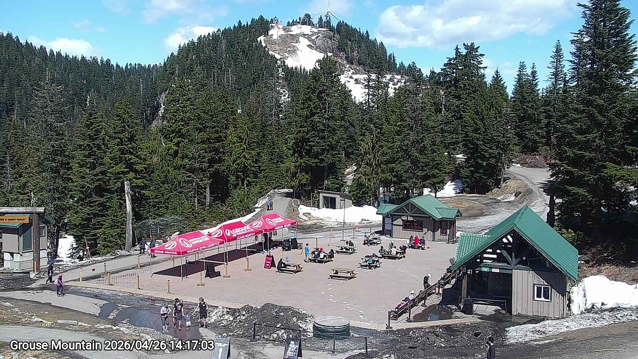 Webcam frame from Grouse Mountain on 2026/04/26