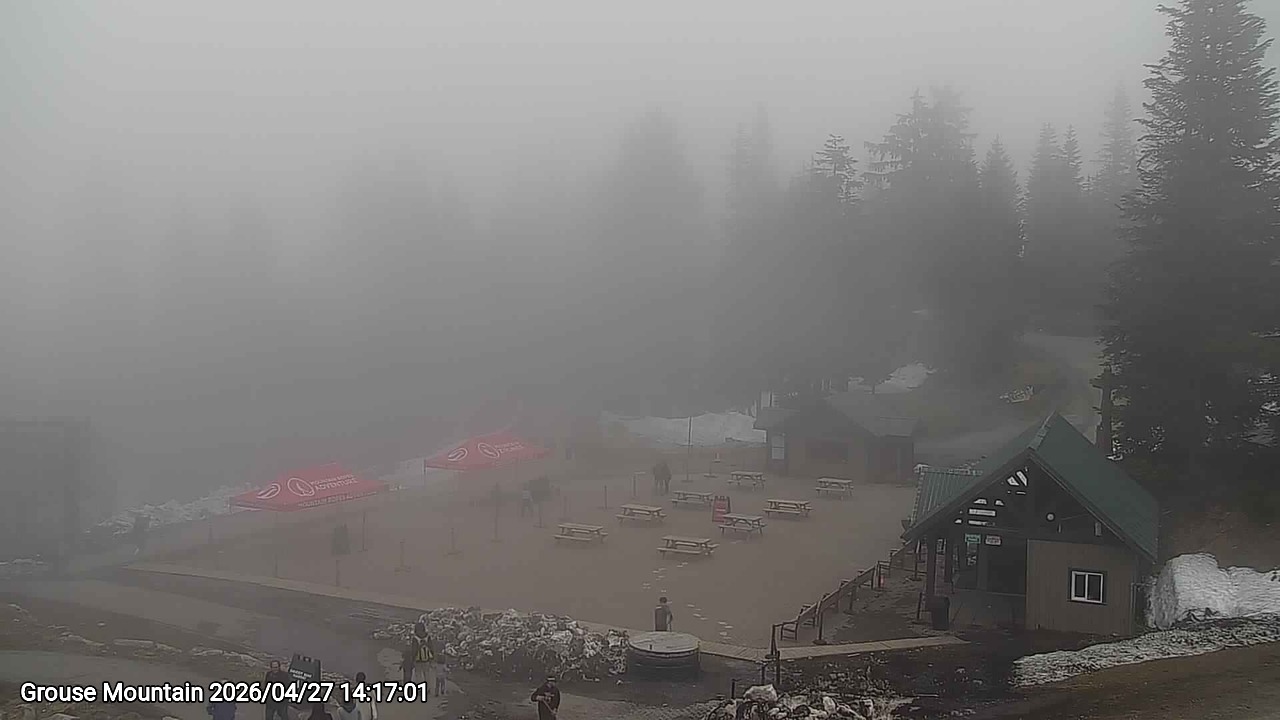 Webcam frame from Grouse Mountain on 2026/04/27