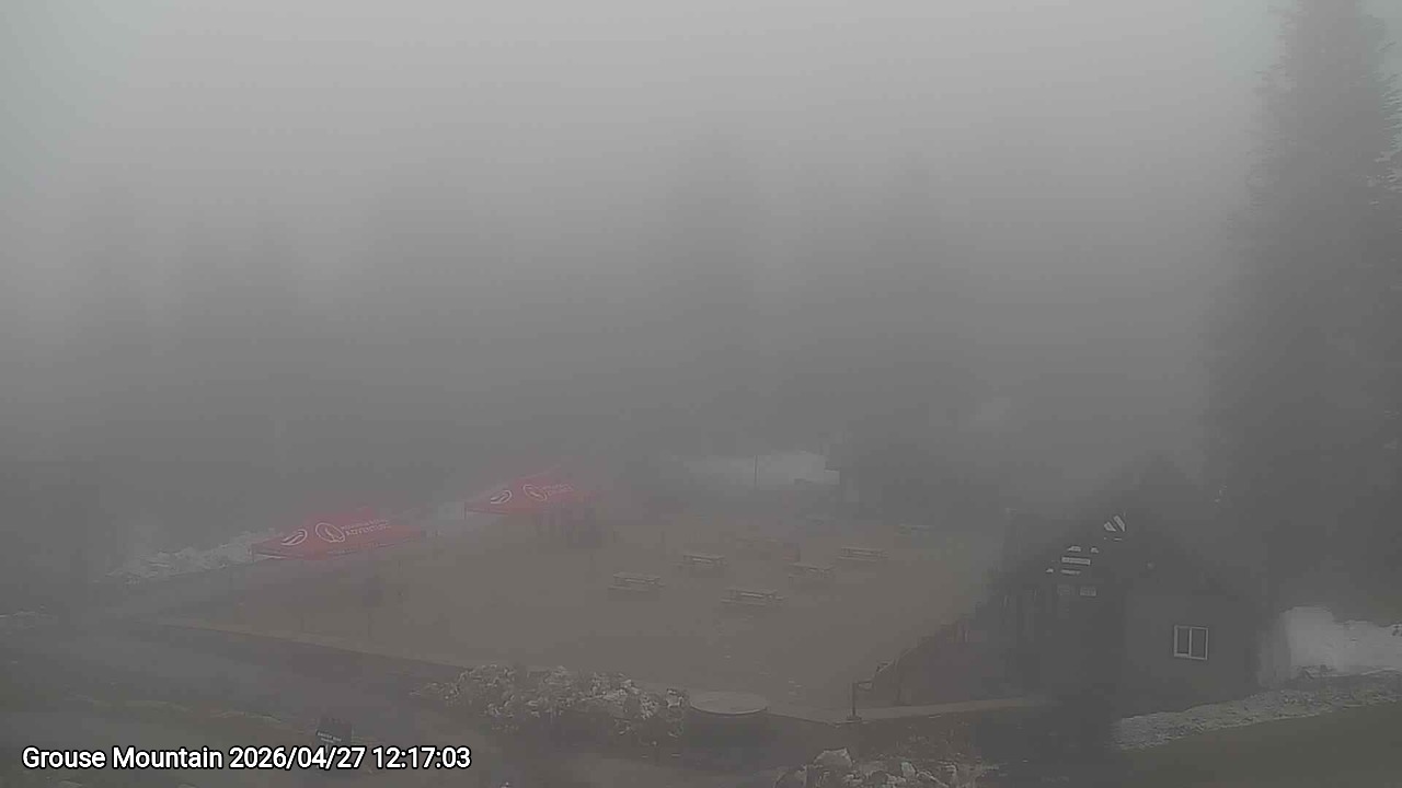 Webcam frame from Grouse Mountain at 2026/04/27 12:00