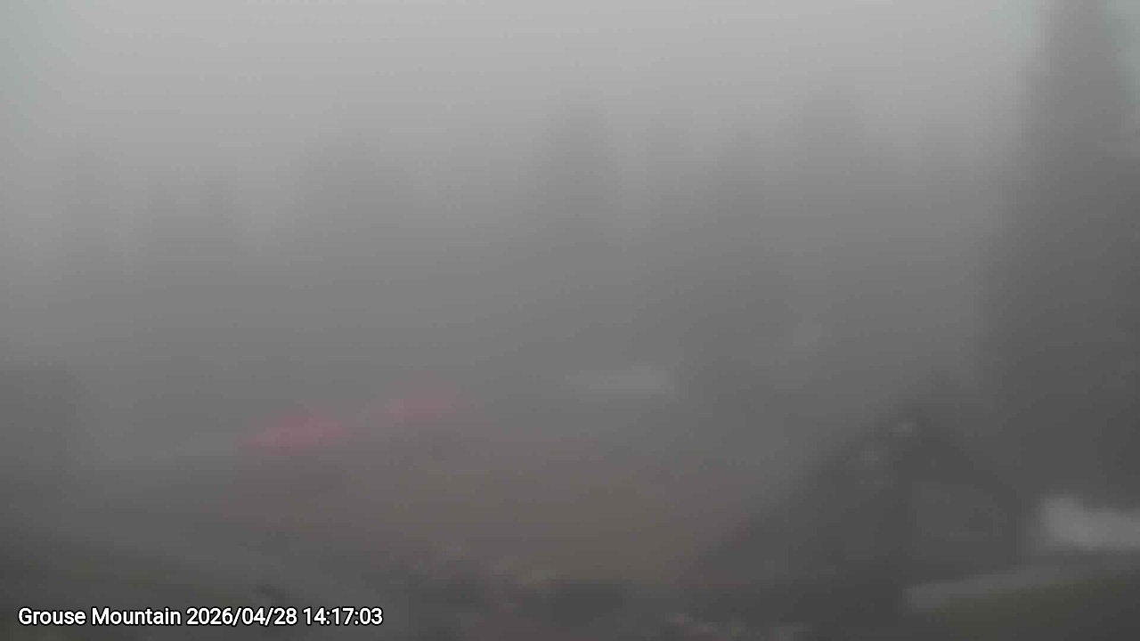 Webcam frame from Grouse Mountain on 2026/04/28