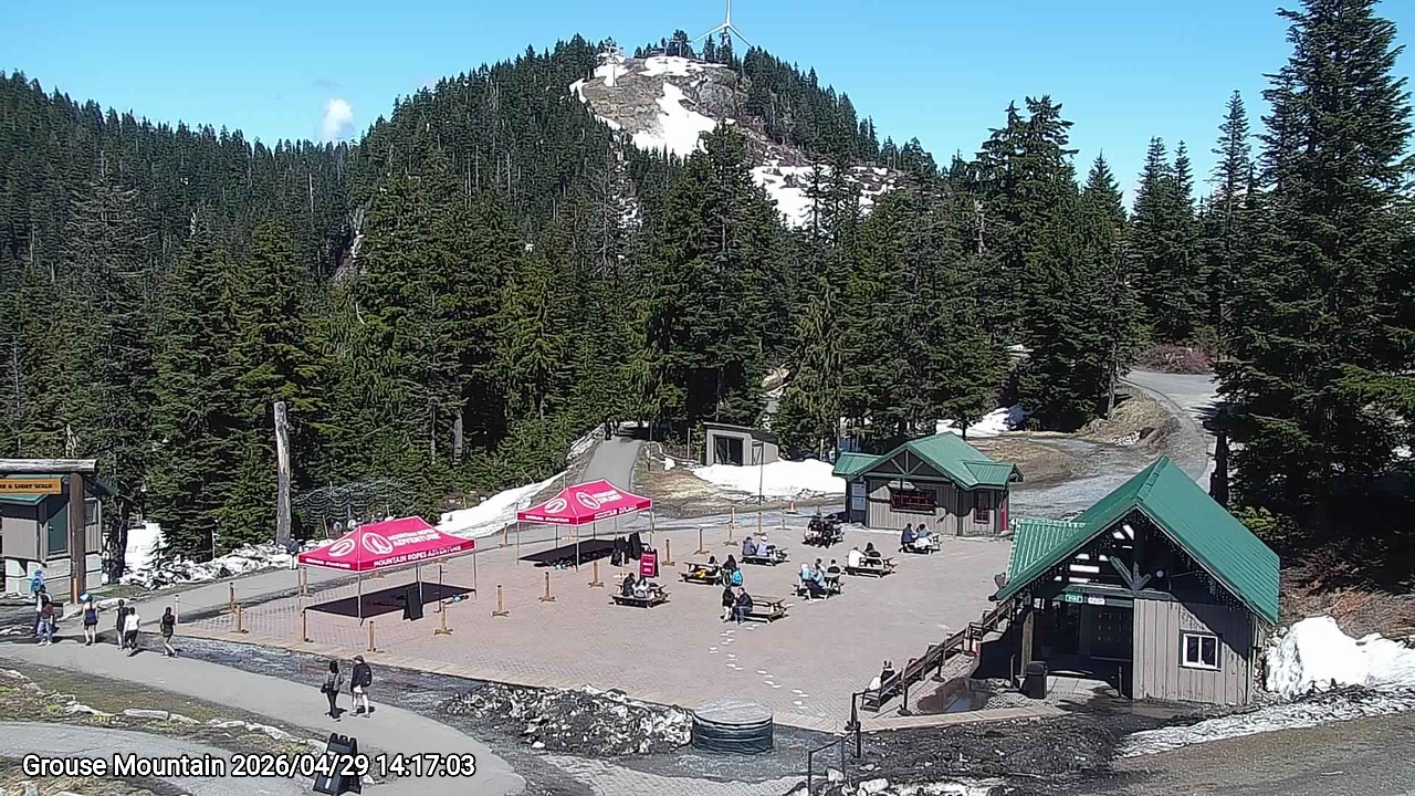 Webcam frame from Grouse Mountain on 2026/04/29