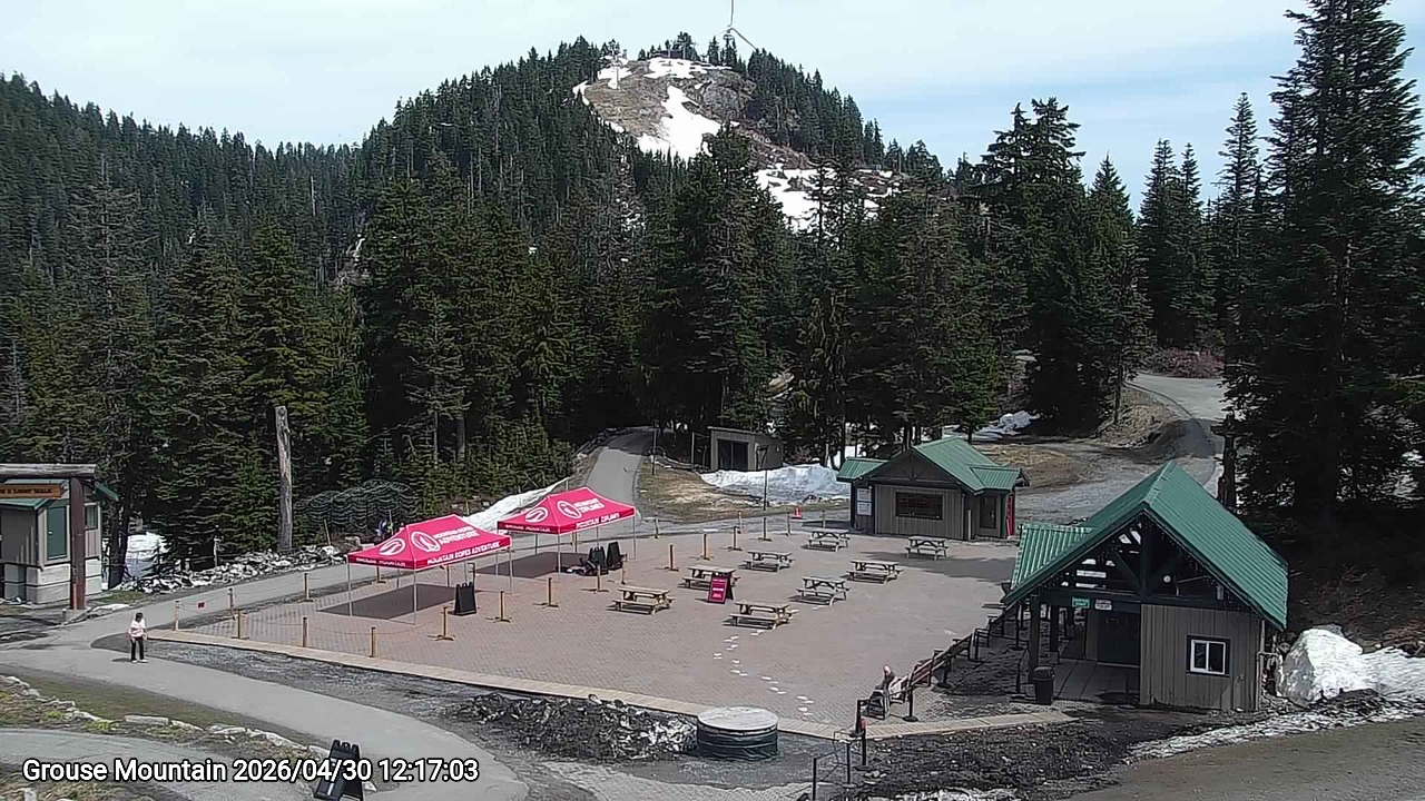 Webcam frame from Grouse Mountain at 2026/04/30 12:00