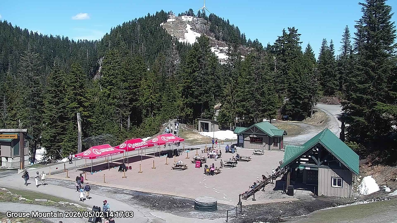 Webcam frame from Grouse Mountain on 2026/05/02