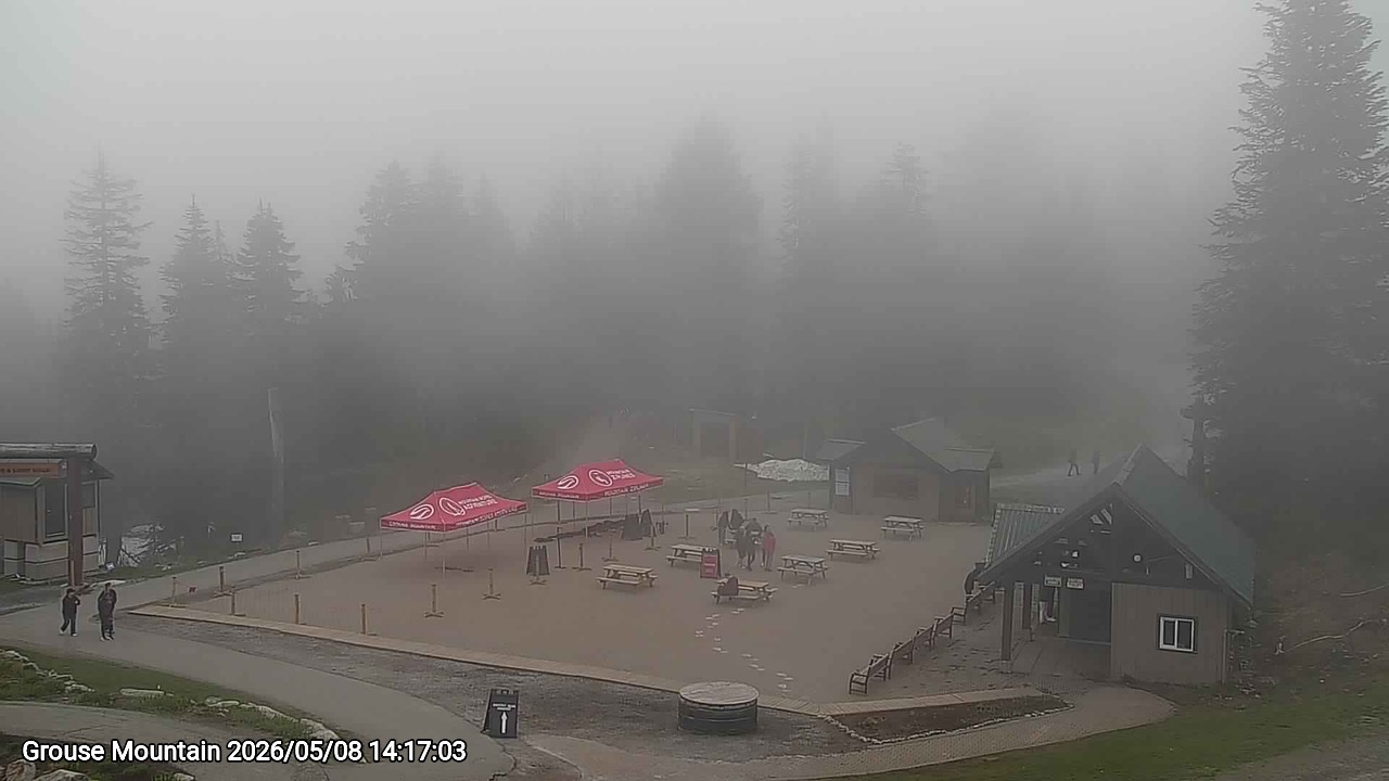 Webcam frame from Grouse Mountain on 2026/05/08
