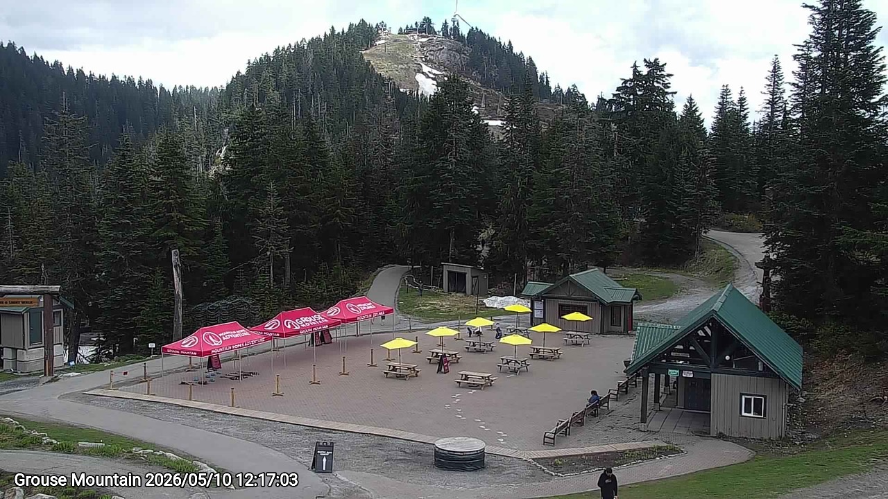 Webcam frame from Grouse Mountain at 2026/05/10 12:00