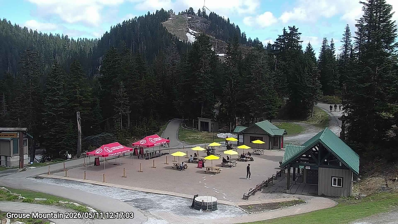 Webcam frame from Grouse Mountain at 2026/05/11 12:00