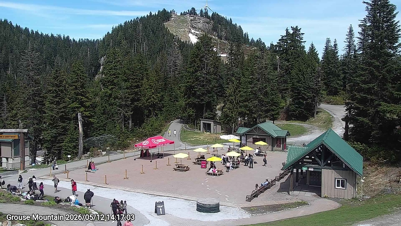 Webcam frame from Grouse Mountain on 2026/05/12