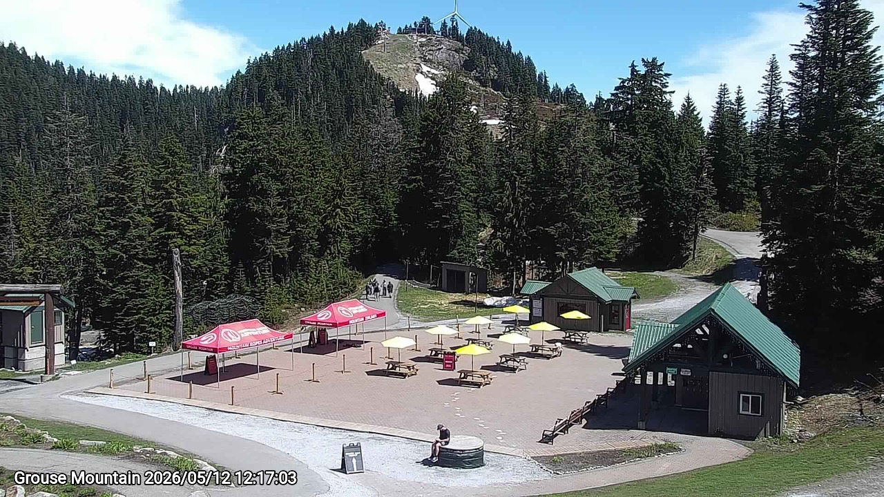 Webcam frame from Grouse Mountain at 2026/05/12 12:00
