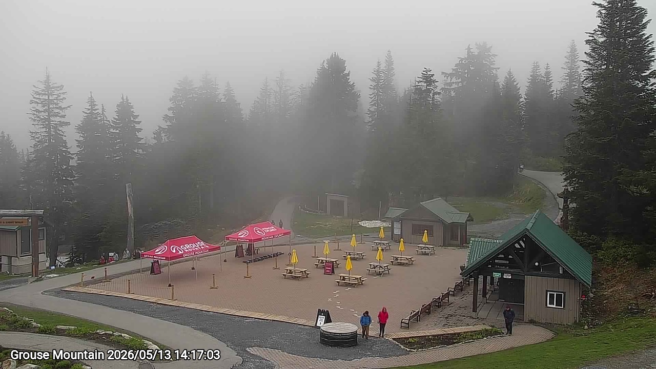 Webcam frame from Grouse Mountain on 2026/05/13