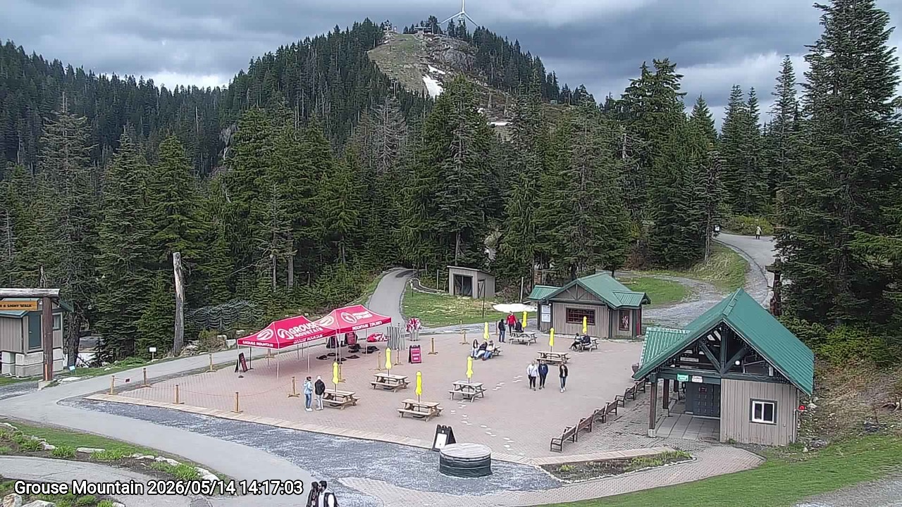Webcam frame from Grouse Mountain on 2026/05/14