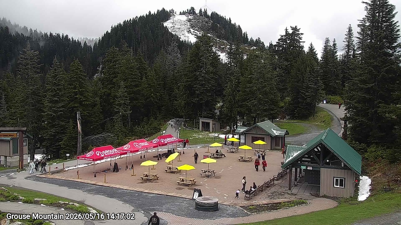 Webcam frame from Grouse Mountain on 2026/05/16