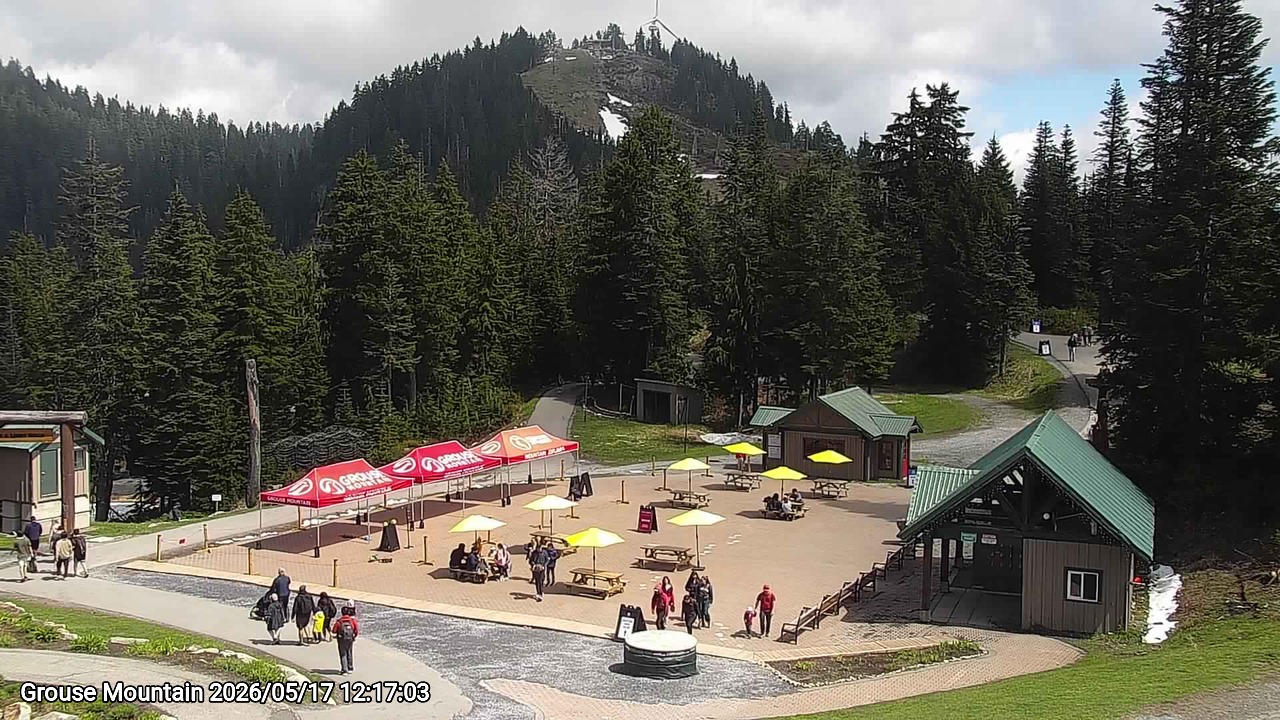 Webcam frame from Grouse Mountain at 2026/05/17 12:00