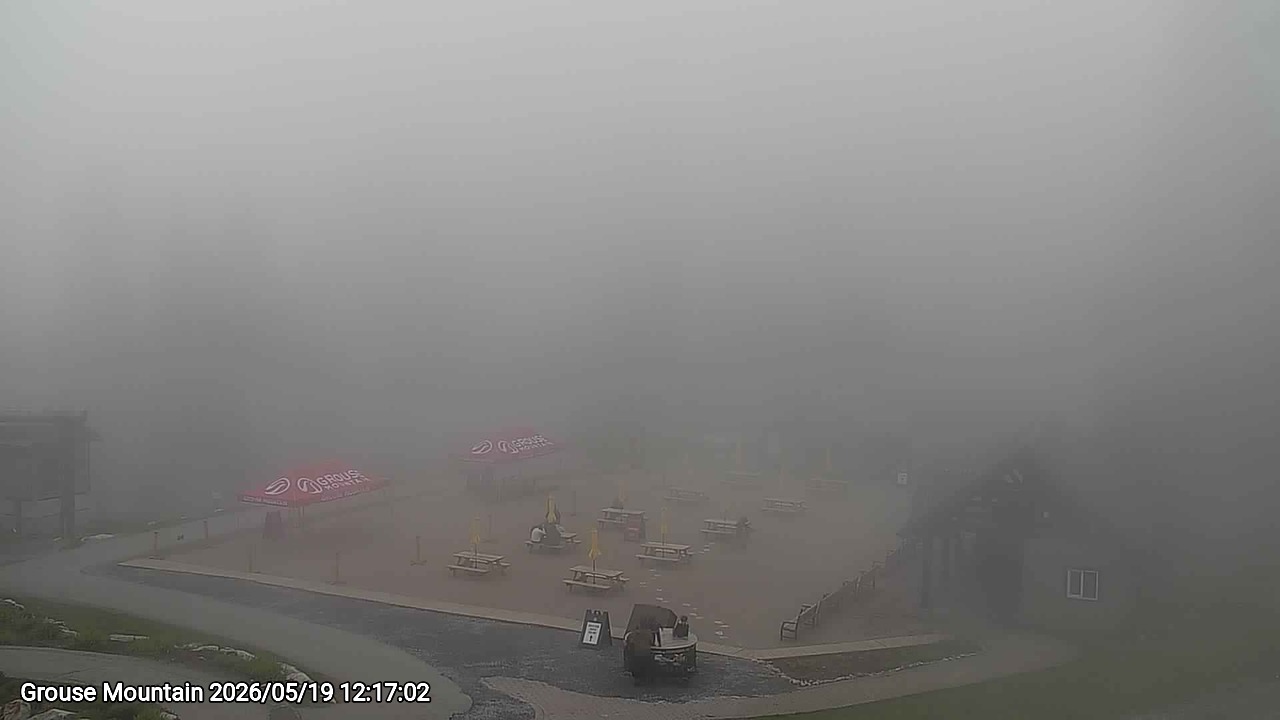 Webcam frame from Grouse Mountain at 2026/05/19 12:00