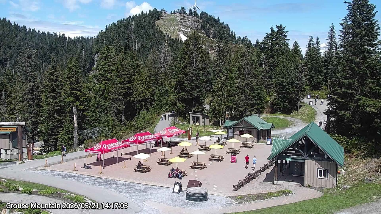 Webcam frame from Grouse Mountain on 2026/05/21